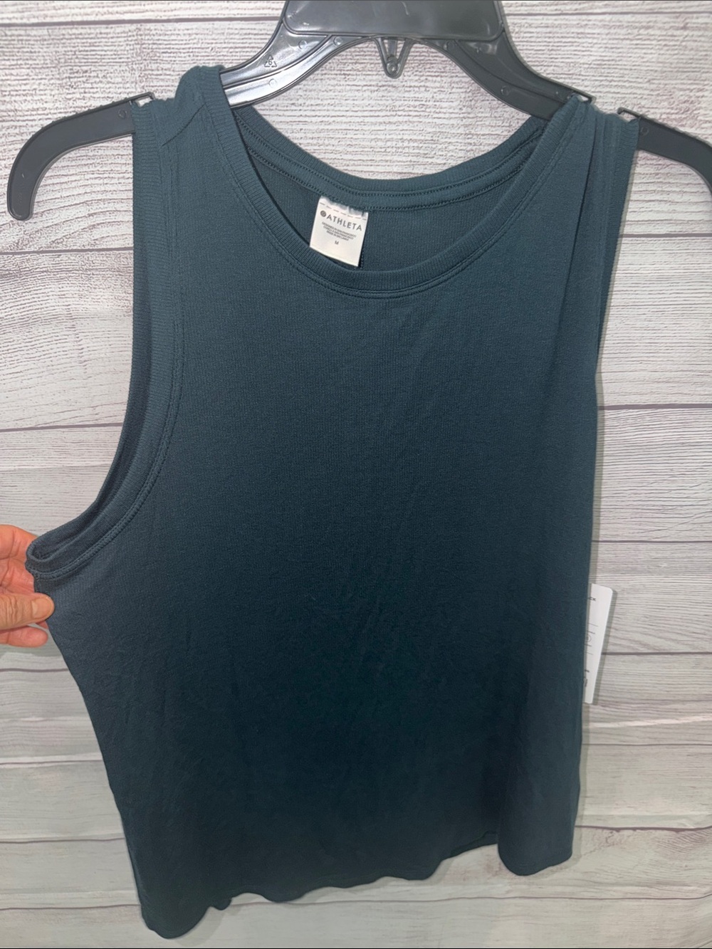 Athleta Dark Teal Crewneck Tank Top